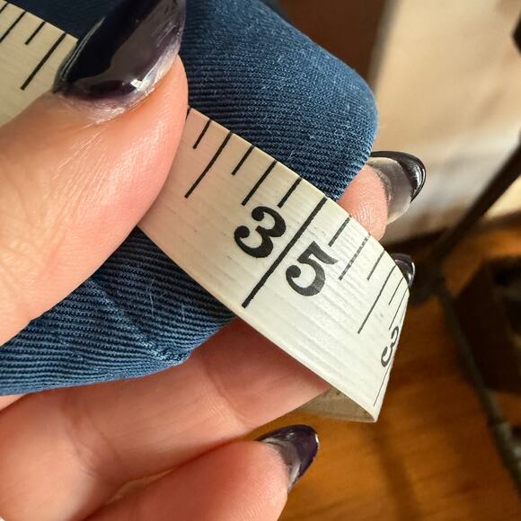 BARNEY'S NEW YORK | Blue Twill Utility Style Sleeveless Dress | Size 4 - Picture 7 of 7